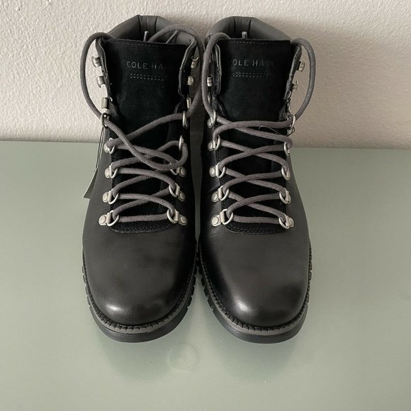 Cole Haan Zerogrand Water Resistant Black Hiker Boot C35594 Men’s Sizes NEW - Picture 5 of 9